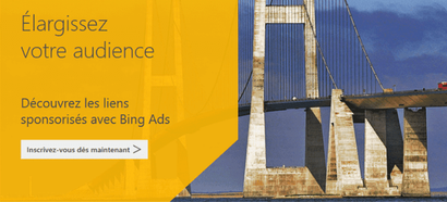 Obtenez 50€ de crédit publicitaire avec Bing Ads