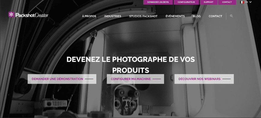 Nouveau partenaire : PackshotCreator