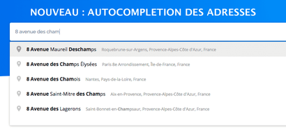 Plus de conversion grâce à l'autocomplétion des adresses postales