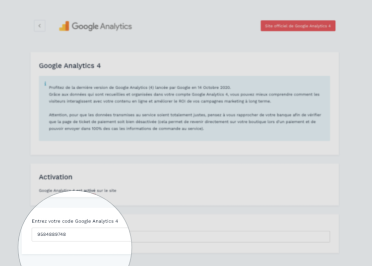 analytics 4 wizishop
