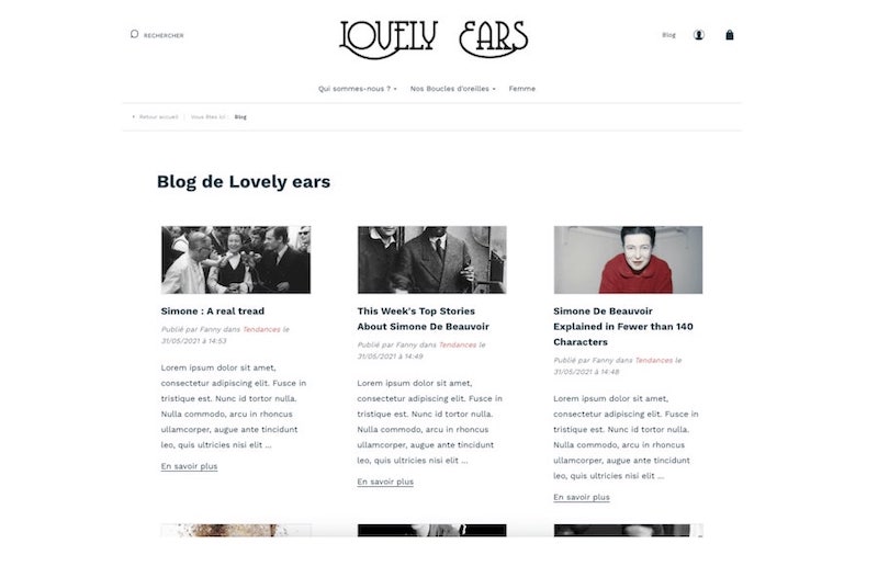 design blog exemple