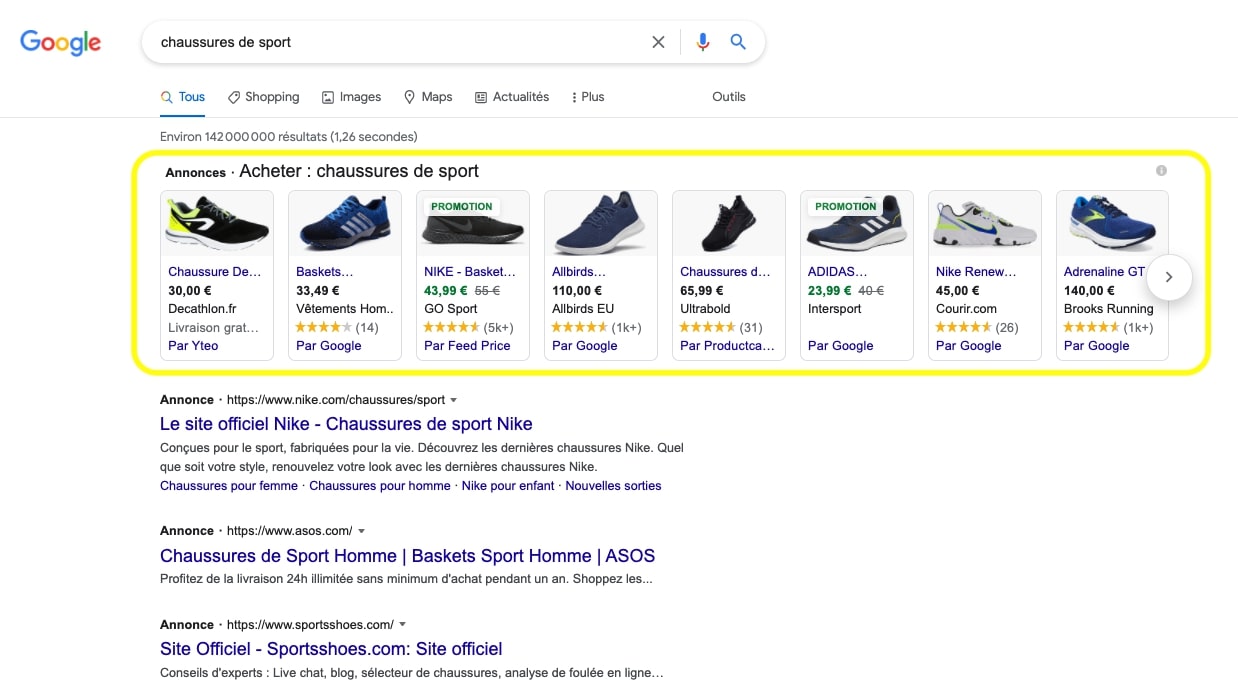google-shopping-serp
