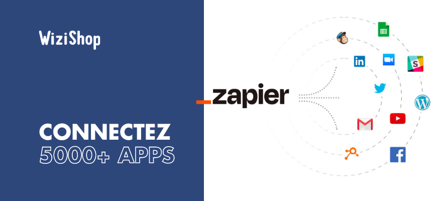 WiziShop x Zapier : Connectez-vous à plus de 5000 apps