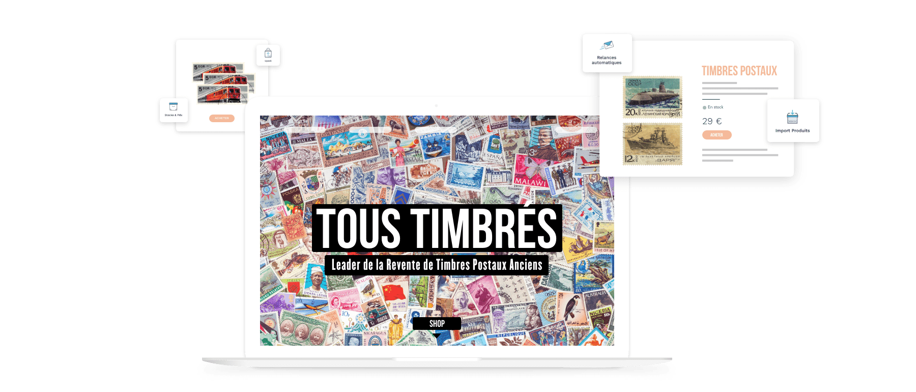 vente timbres internet