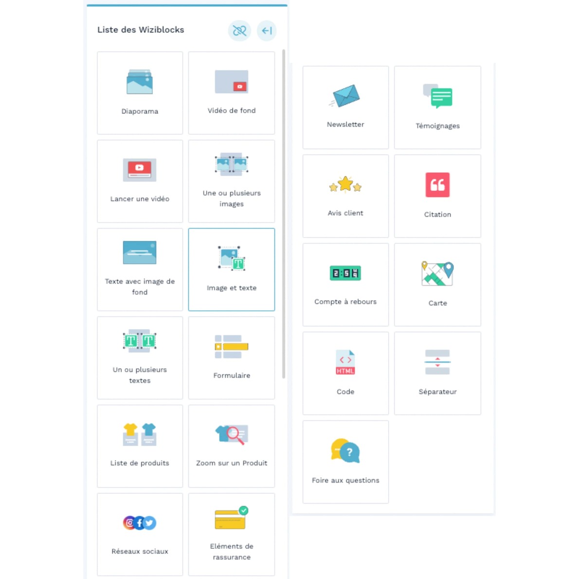 wiziblock-liste