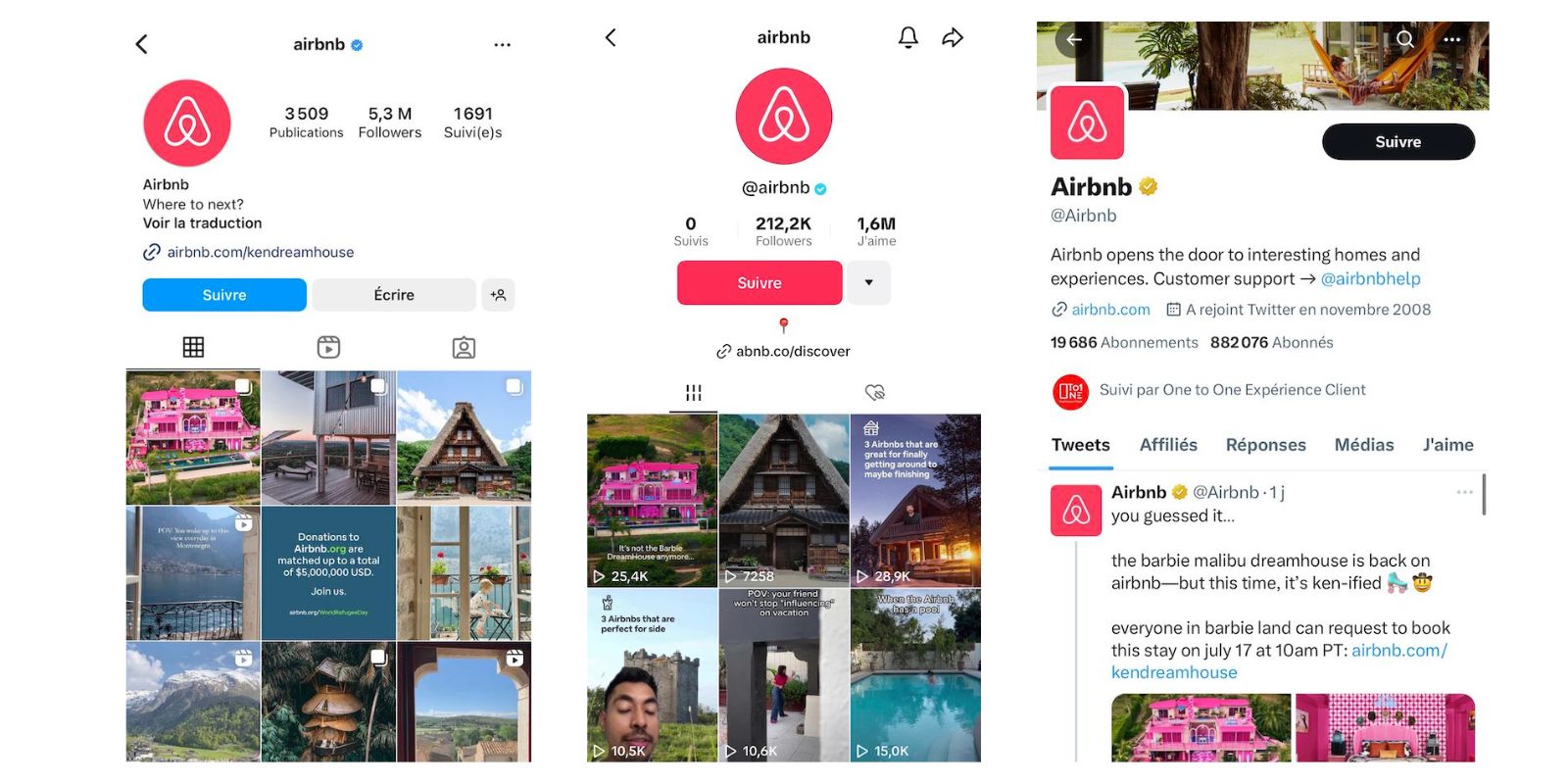 reseaux sociaux airbnb