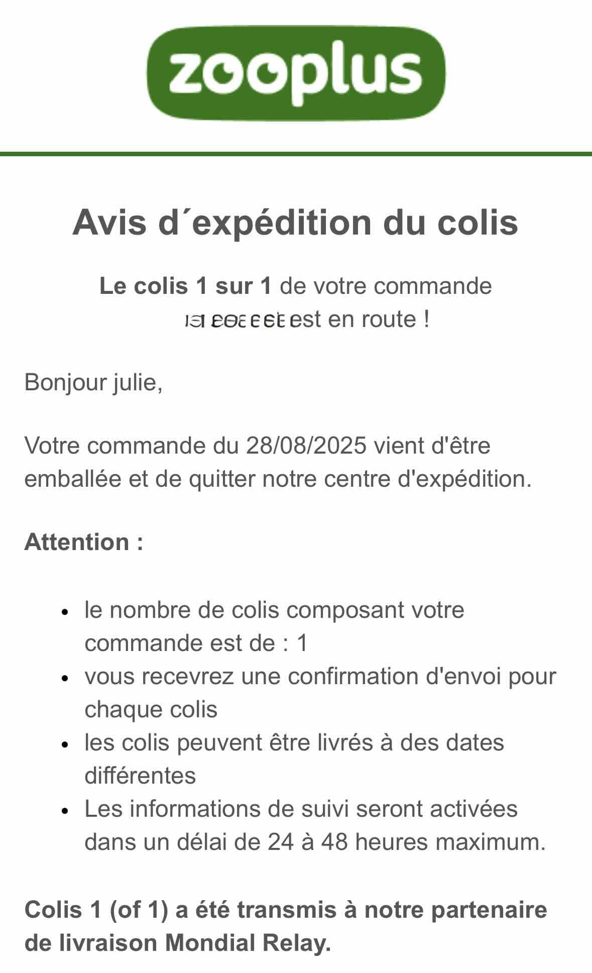 zooplus confirmation expedition