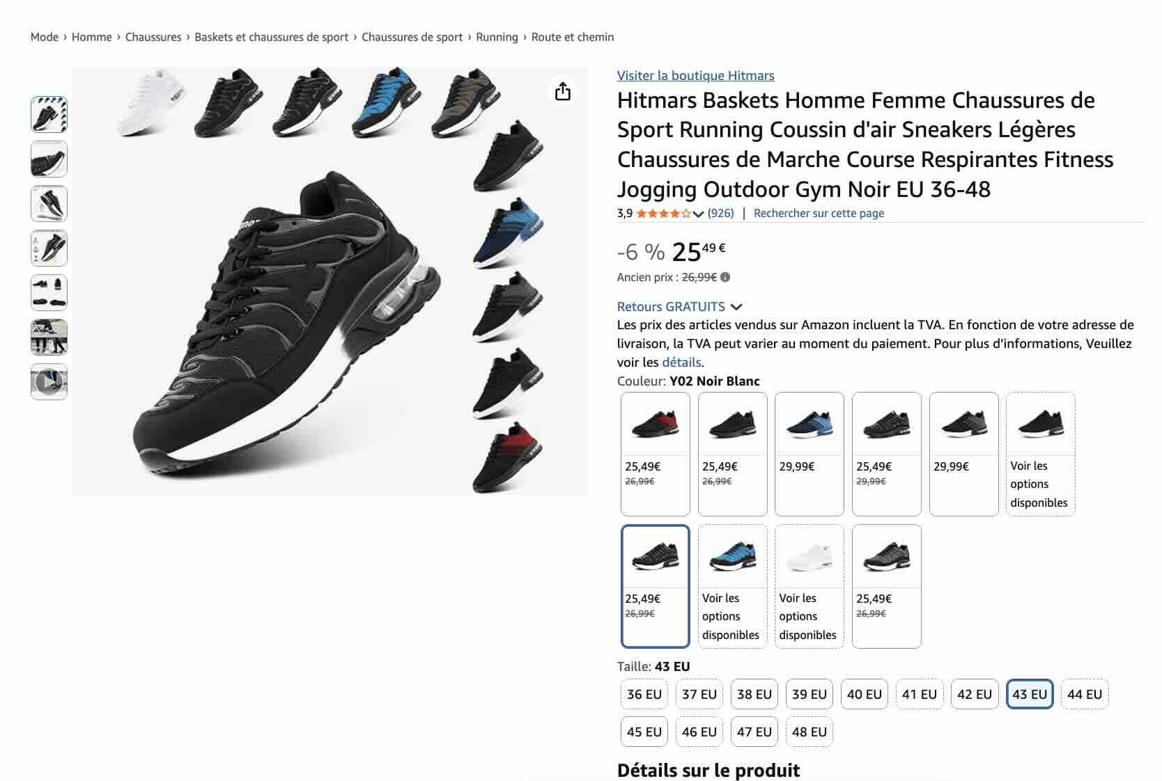 fiche produit amazon