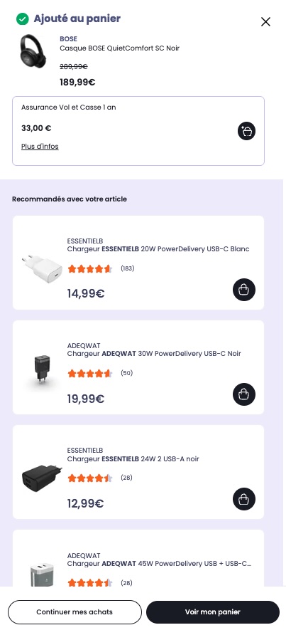 cross selling boulanger