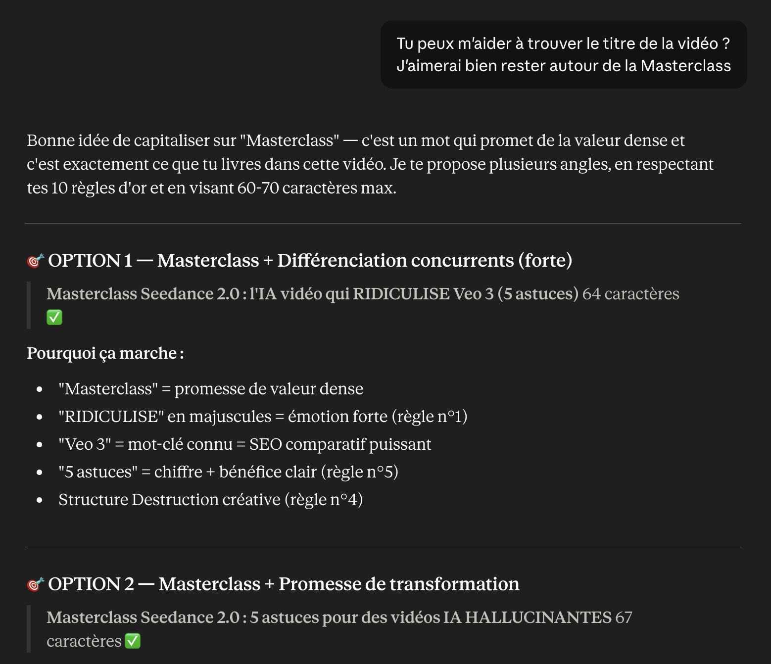 titre youtube