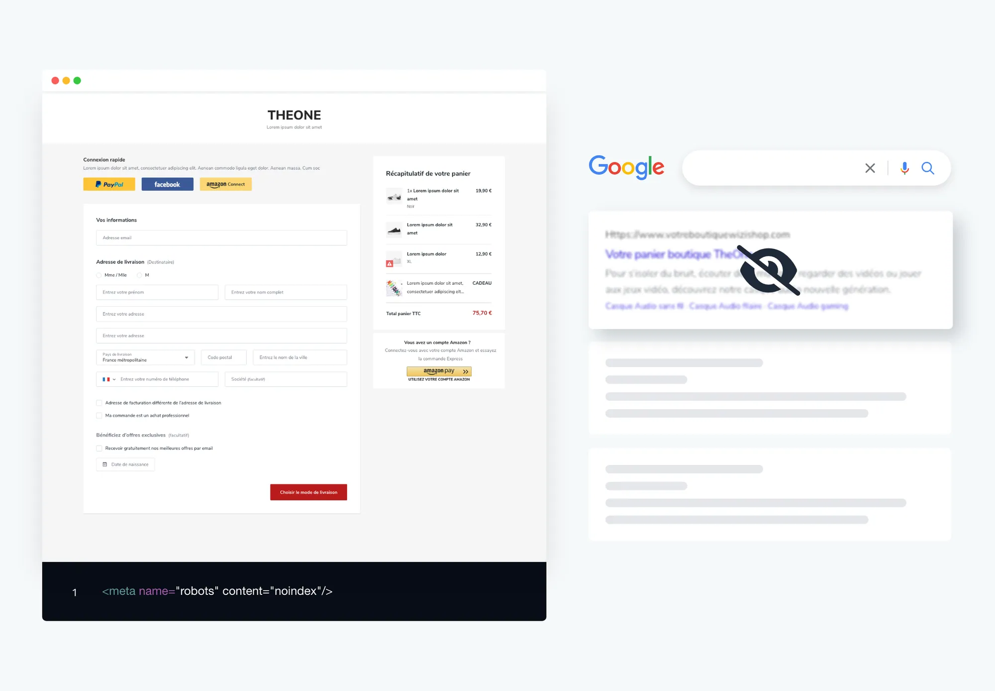 Noindex dans l’administration WiziShop