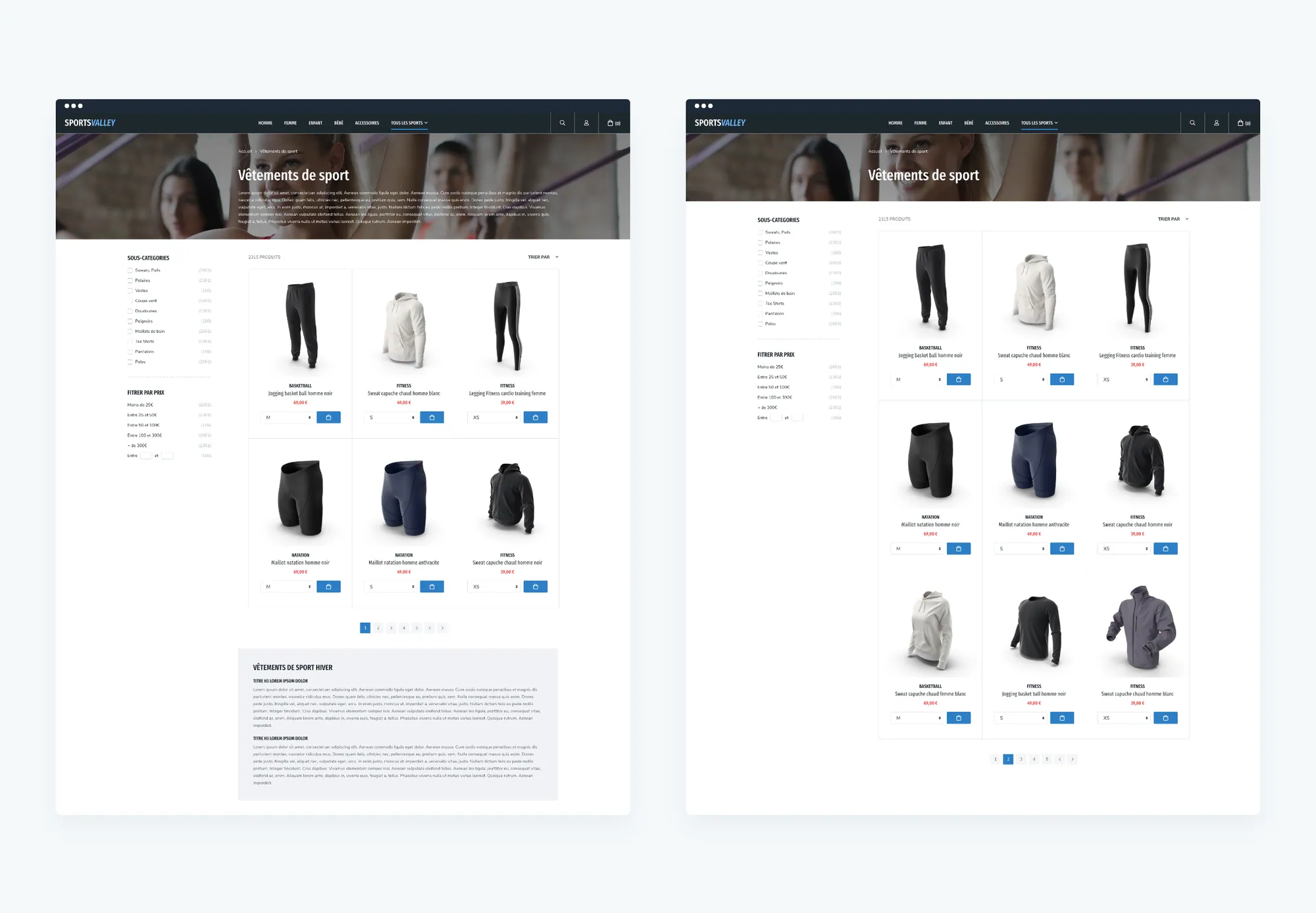Pagination dans l’administration WiziShop