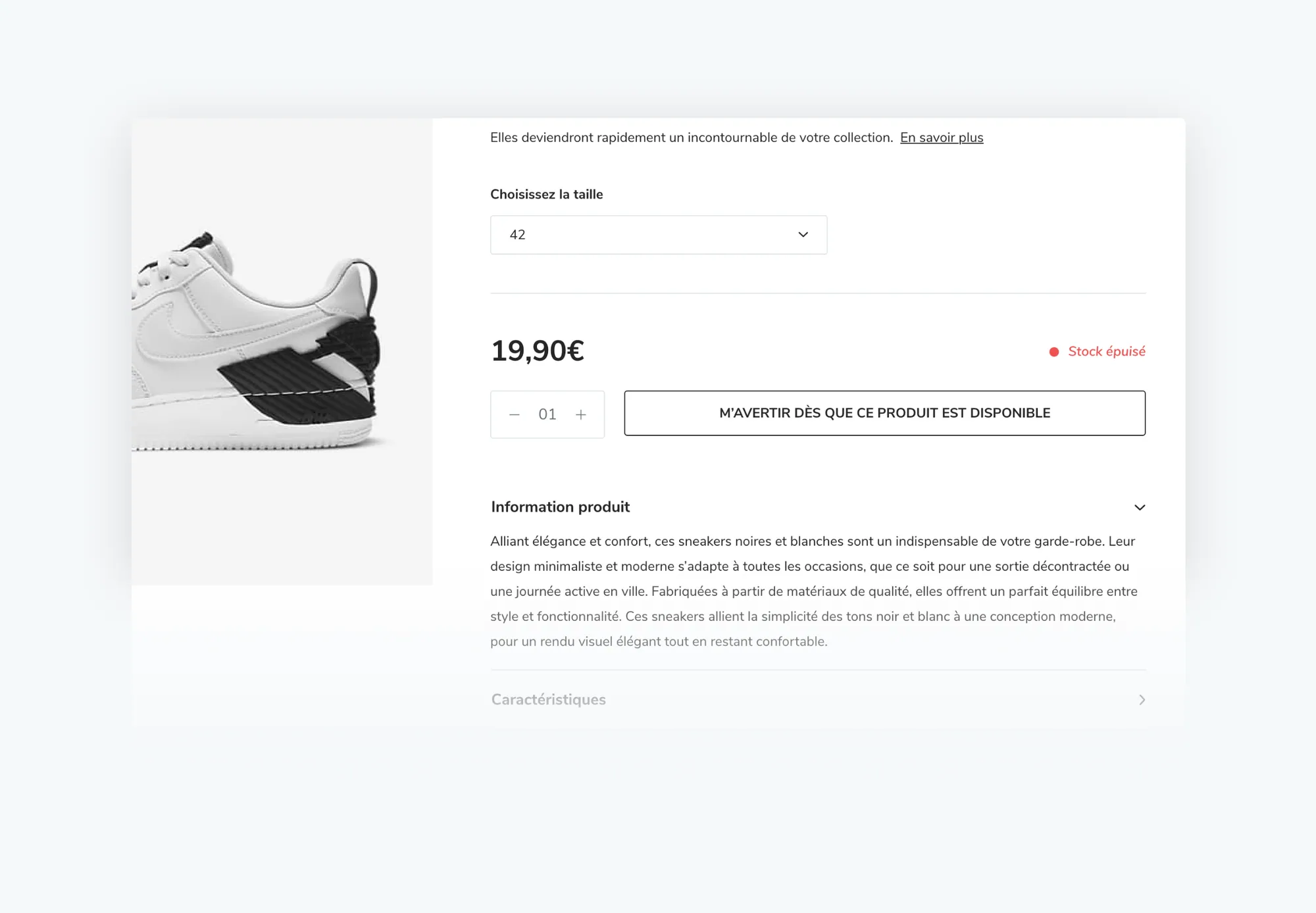 Produits sans stock dans l’administration WiziShop