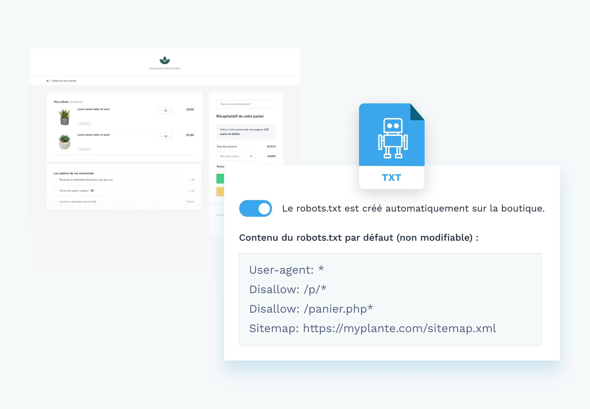 Robots.txt dans l’administration WiziShop