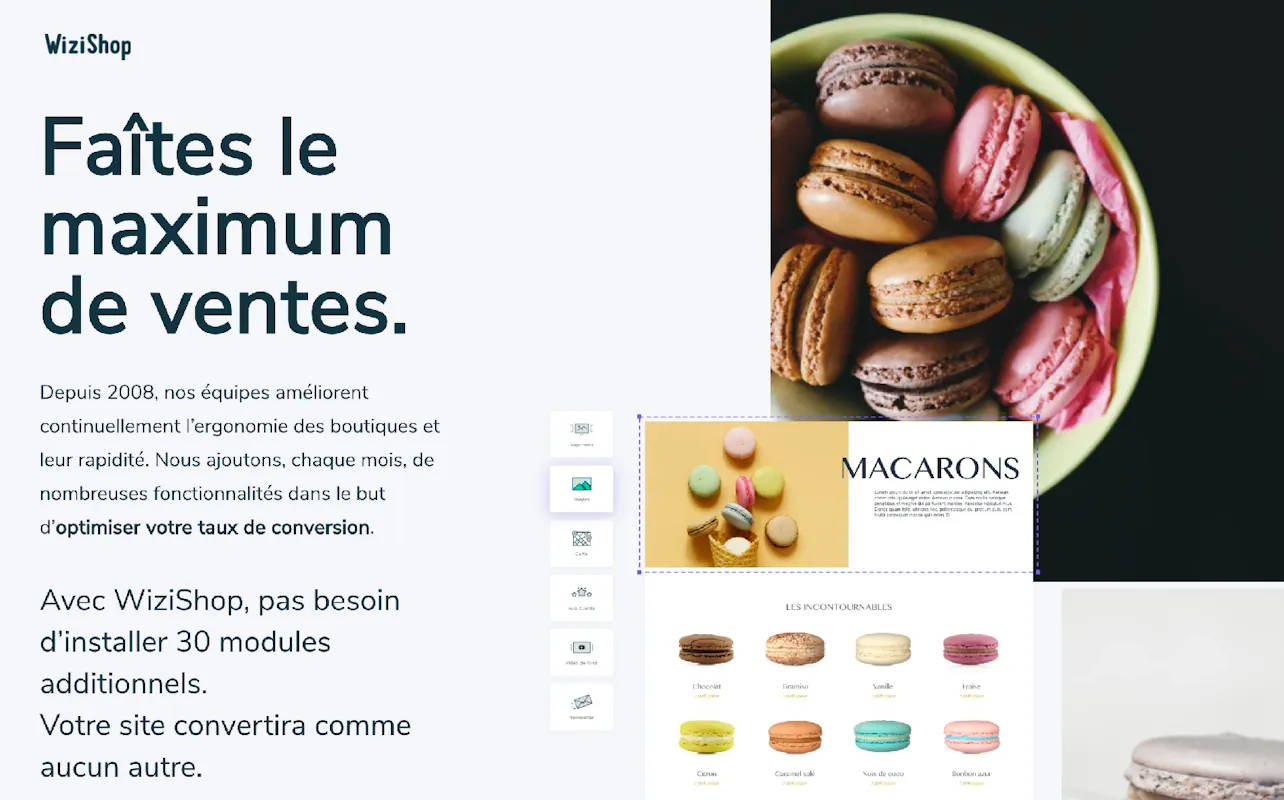Interface d'administration WiziShop