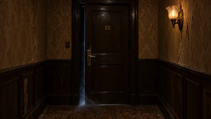 La porte de la chambre 22